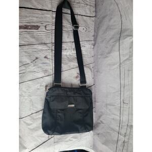 Baggallini black Crossbody Flap Bag Polyester Pre-Owned Lightweight Travel READ